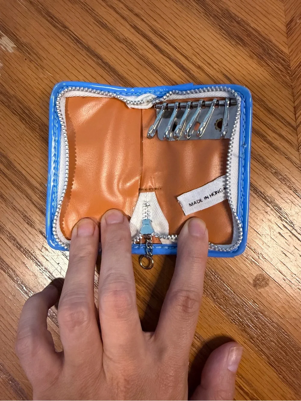 Niagara Falls New York Leather Phone Case - Tan & Blue